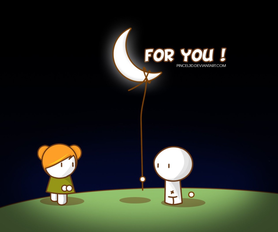 Das Moon For You Wallpaper 960x800