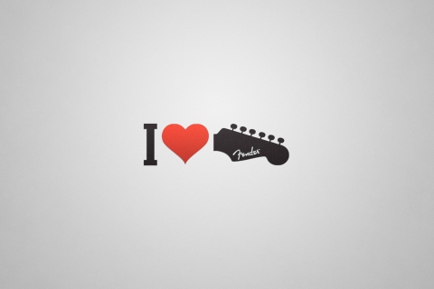 Fondo de pantalla I Love My Guitar 480x320