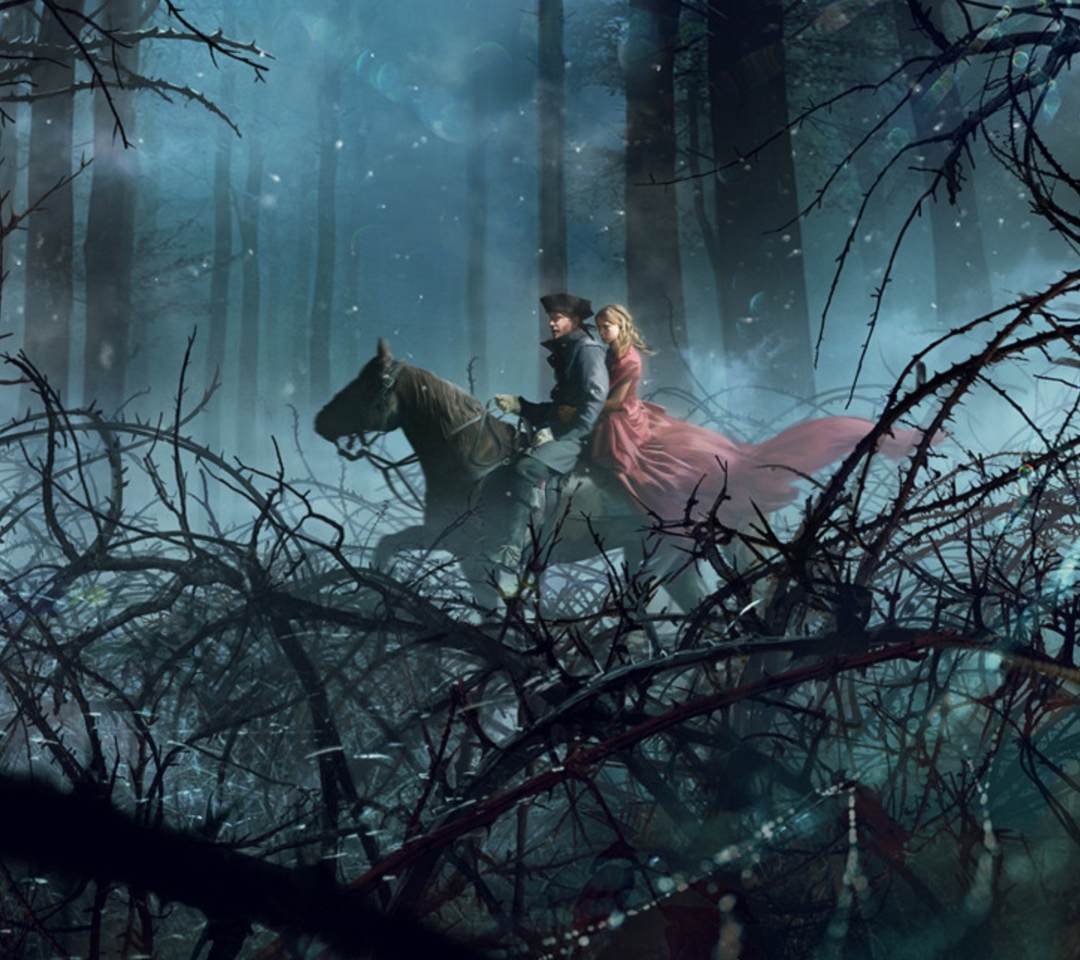 Das Night Horse Ride Wallpaper 1080x960