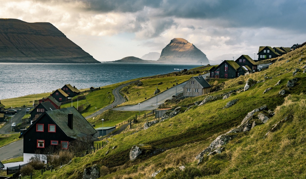 Обои Faroe Islands Tour Saksun 1024x600