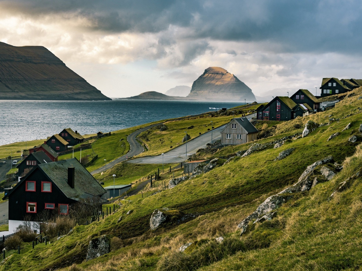 Обои Faroe Islands Tour Saksun 1152x864