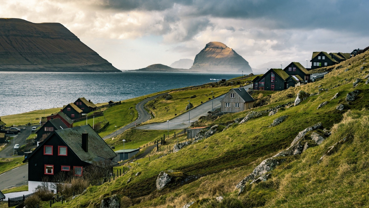 Обои Faroe Islands Tour Saksun 1280x720