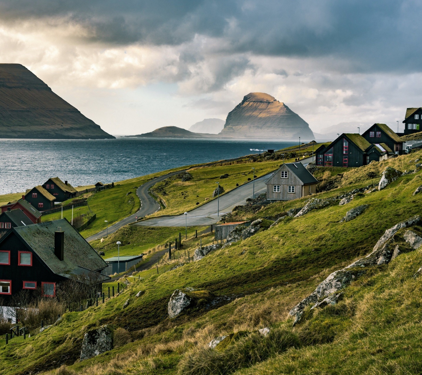 Обои Faroe Islands Tour Saksun 1440x1280