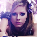 Обои Avril Lavigne Portrait 128x128