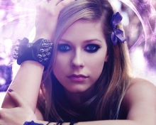 Das Avril Lavigne Portrait Wallpaper 220x176