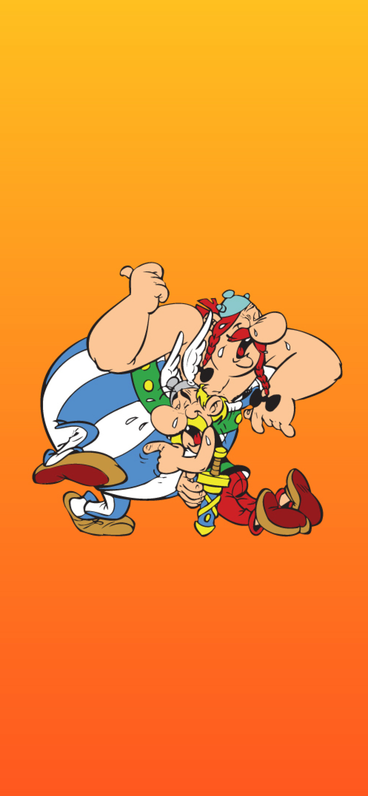 Asterix and Obelix wallpaper 1170x2532