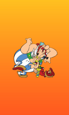 Обои Asterix and Obelix 240x400