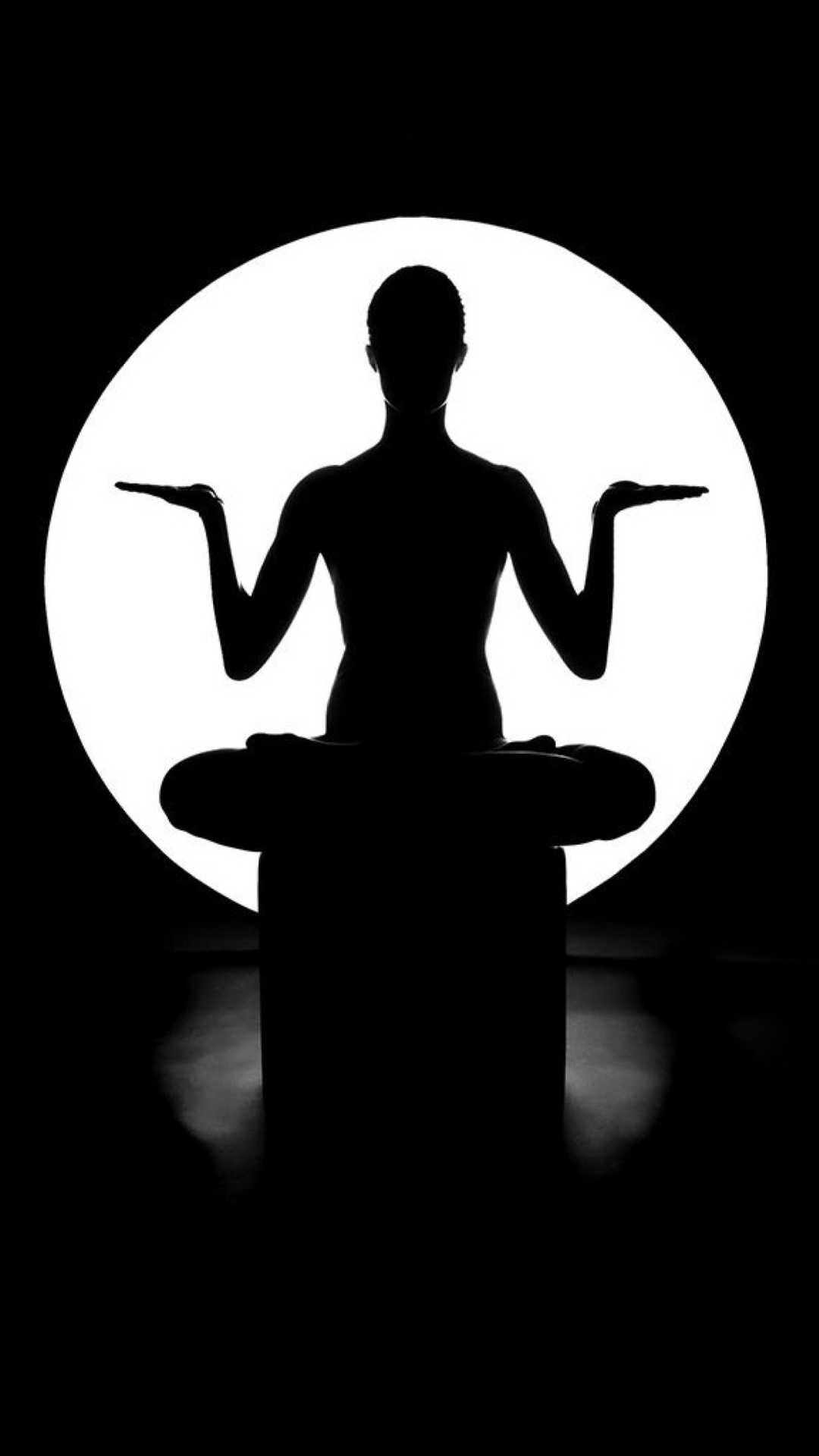 Das Moonlight Yoga Wallpaper 1080x1920