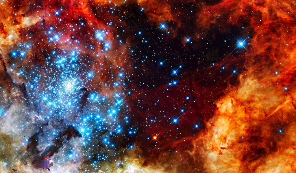 Starry Space wallpaper 1024x600