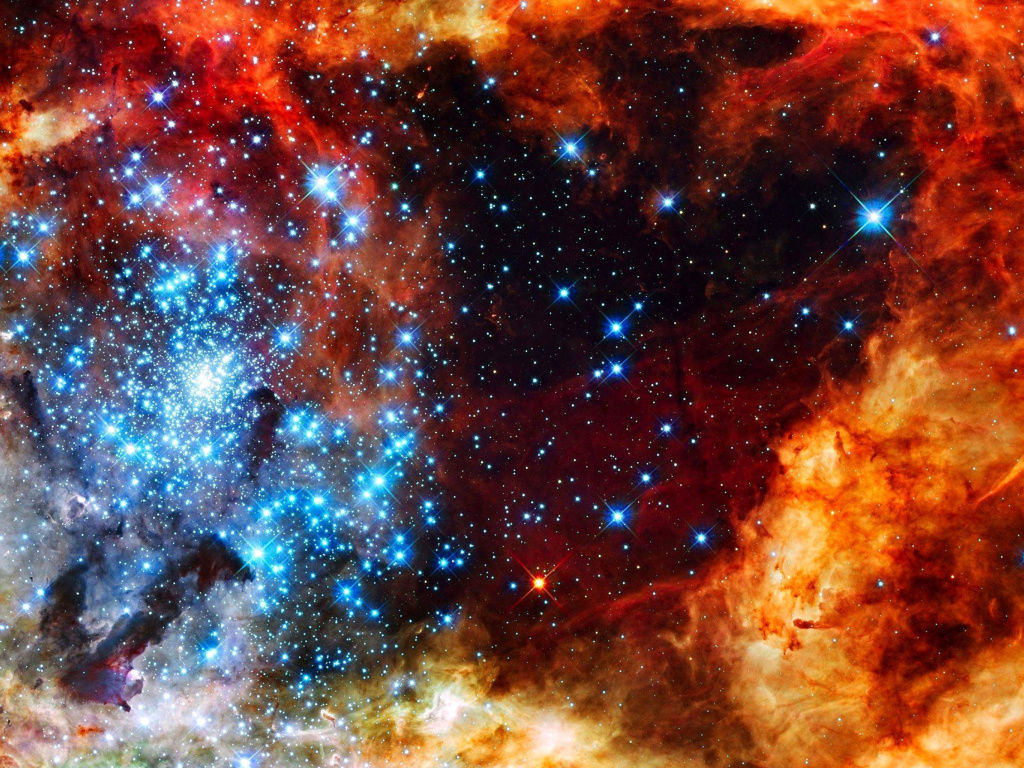 Das Starry Space Wallpaper 1024x768