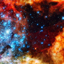 Das Starry Space Wallpaper 128x128