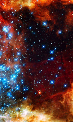 Das Starry Space Wallpaper 240x400