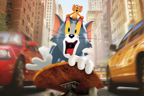 Das Tom and Jerry Movie Poster Wallpaper 480x320