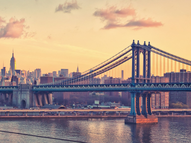 Bay Bridge New York wallpaper 640x480