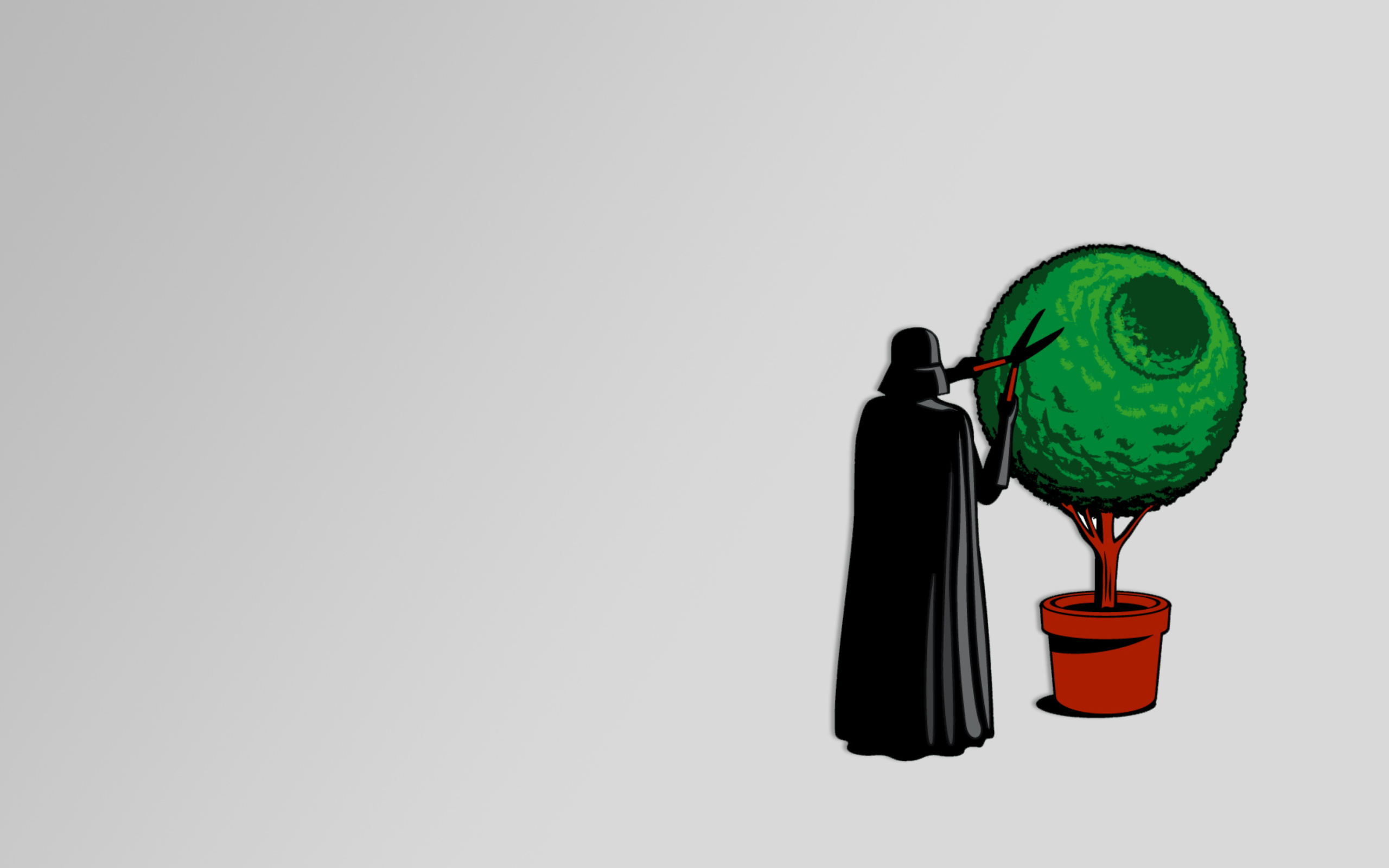 Darth Vader Funny Illustration screenshot #1 2560x1600