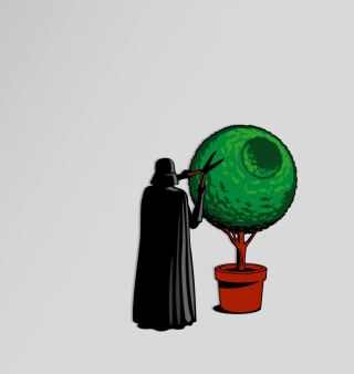 Darth Vader Funny Illustration - Fondos de pantalla gratis para iPad 2