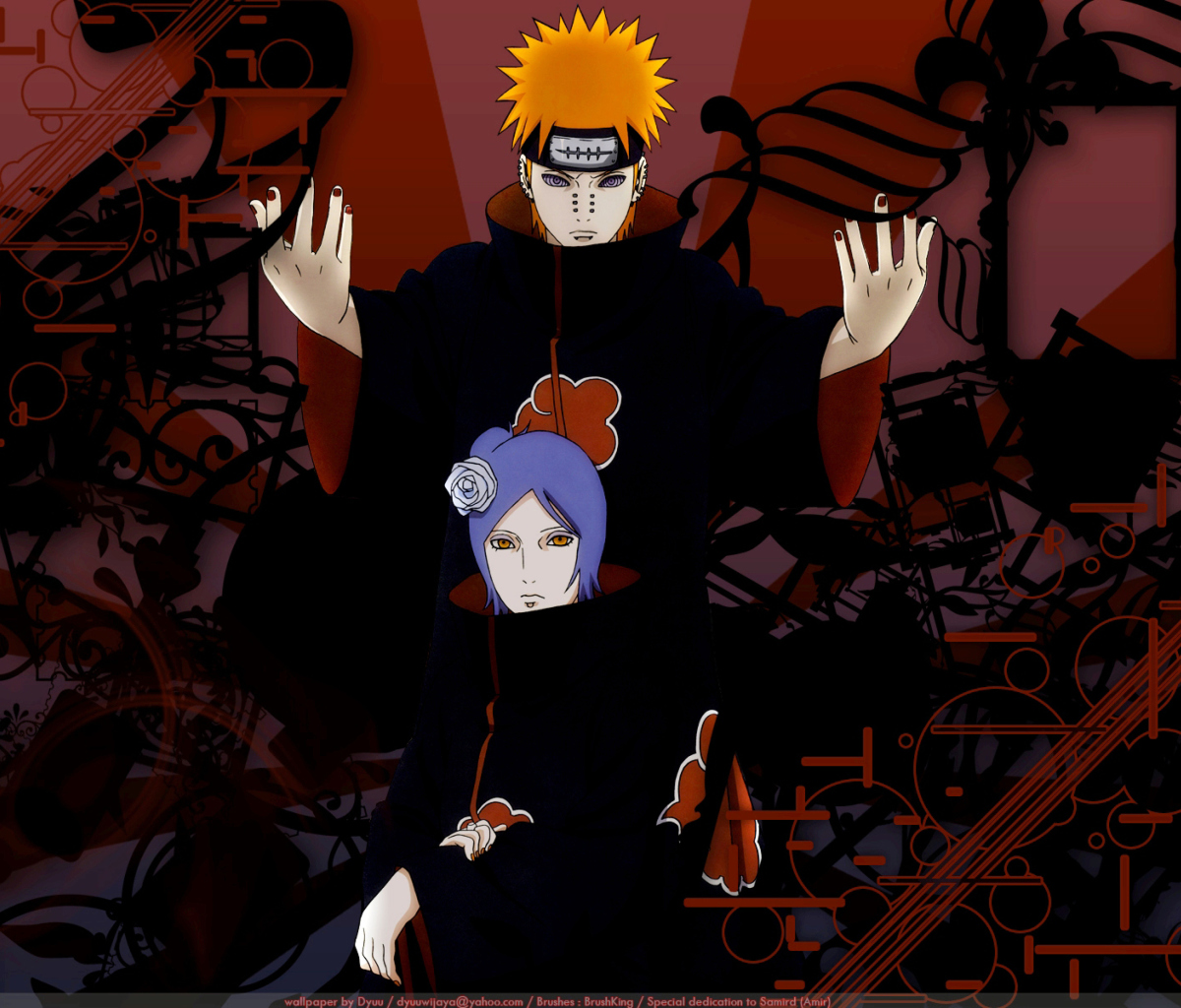 Naruto: Pein & Konan wallpaper 1200x1024