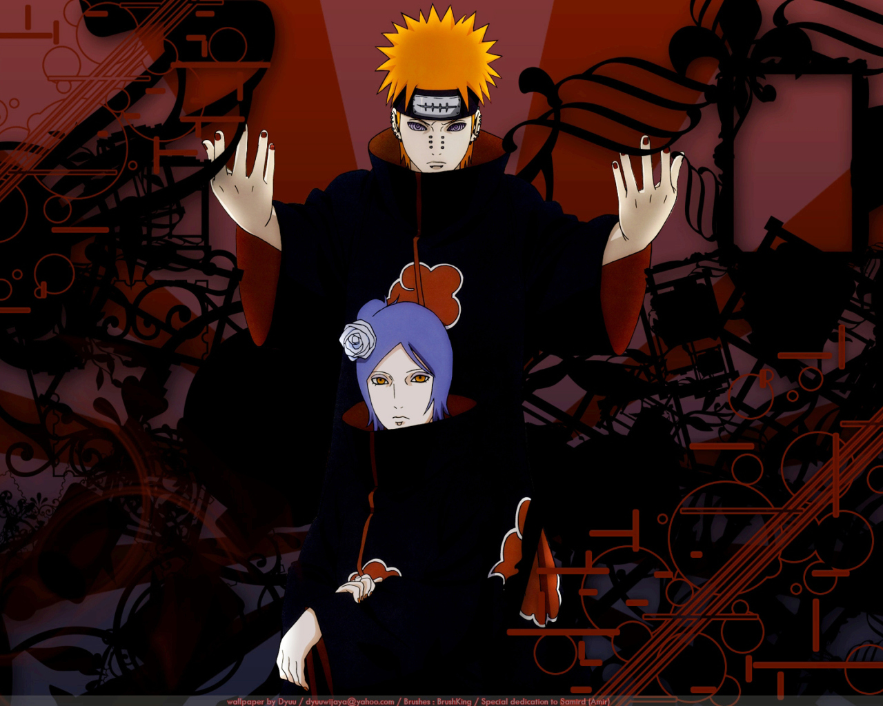 Fondo de pantalla Naruto: Pein & Konan 1280x1024