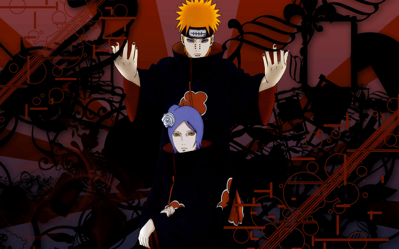 Fondo de pantalla Naruto: Pein & Konan 1280x800