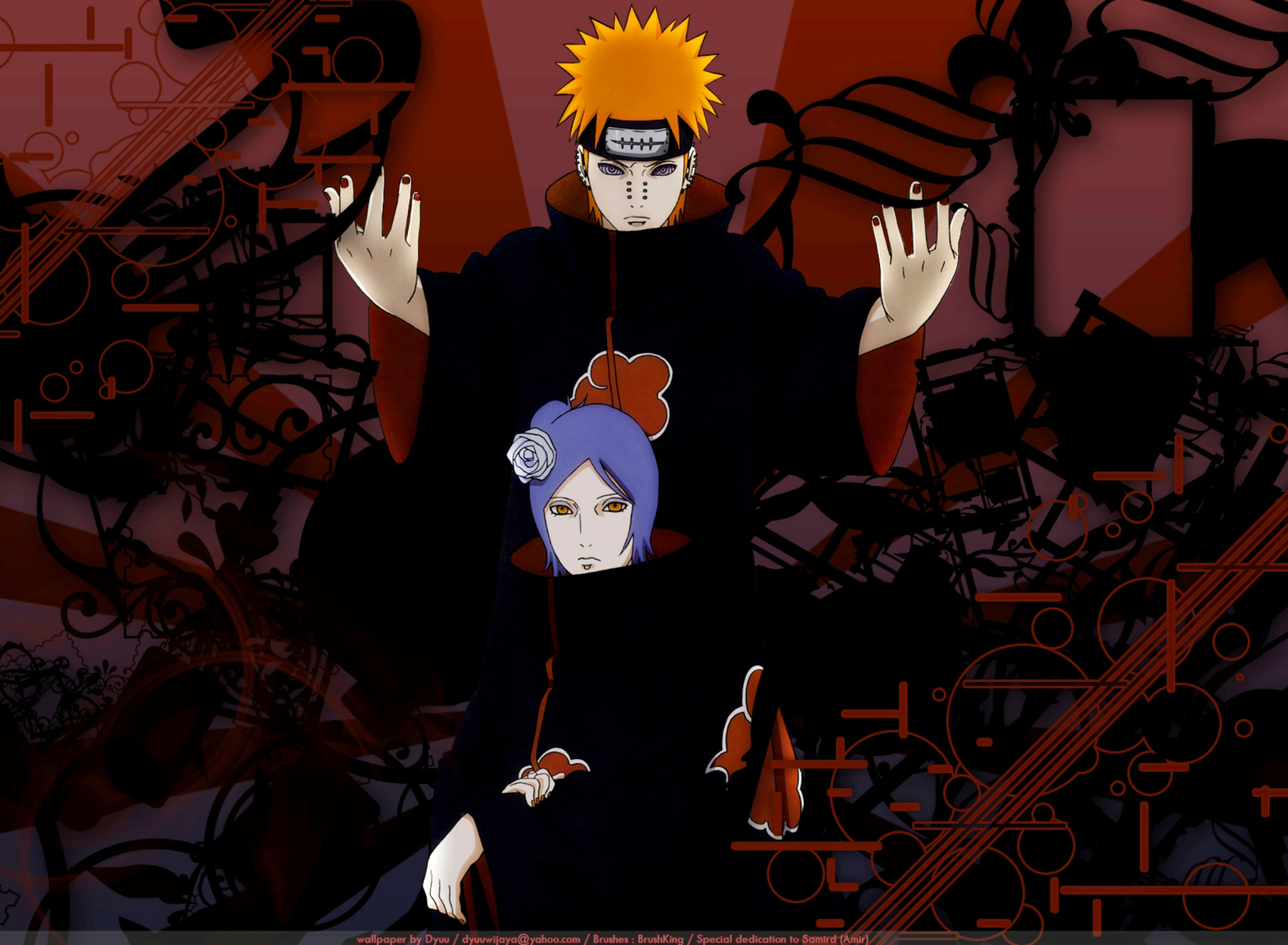 Screenshot №1 pro téma Naruto: Pein & Konan 1920x1408