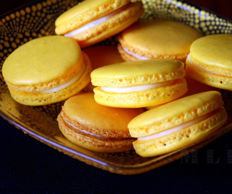 Fondo de pantalla Yellow Macarons 480x400