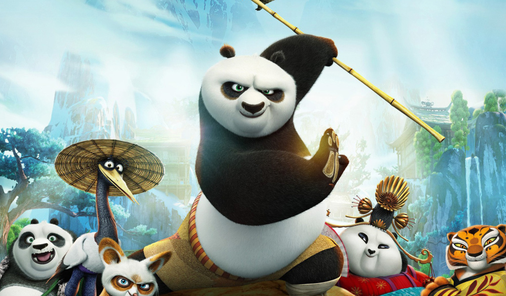 Das Kung Fu Panda 3 Wallpaper 1024x600