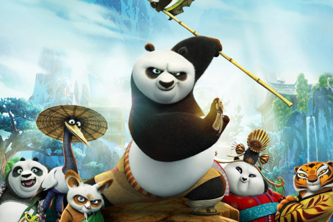 Fondo de pantalla Kung Fu Panda 3 480x320