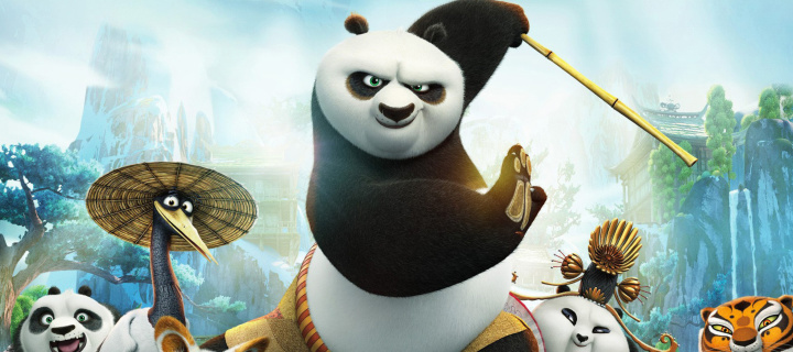 Обои Kung Fu Panda 3 720x320