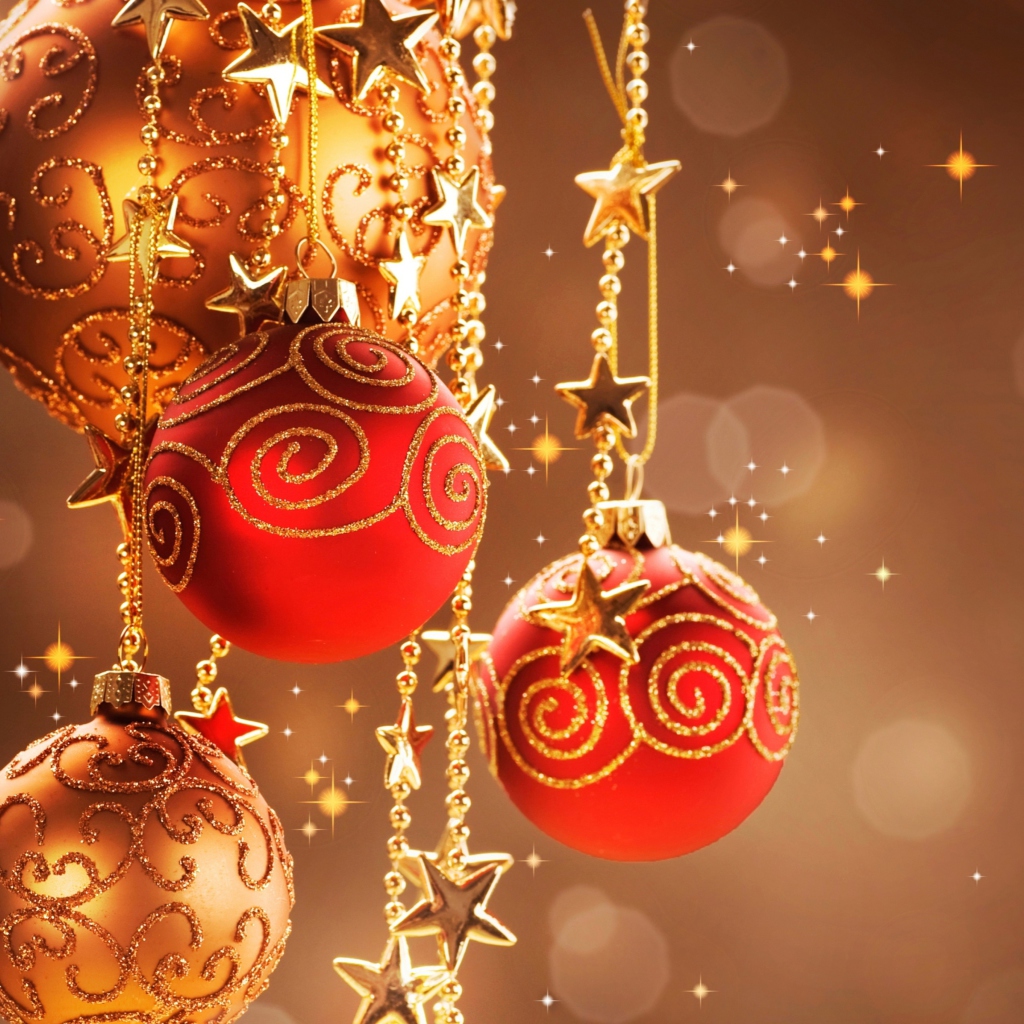 Fondo de pantalla Christmas Decorations 1024x1024