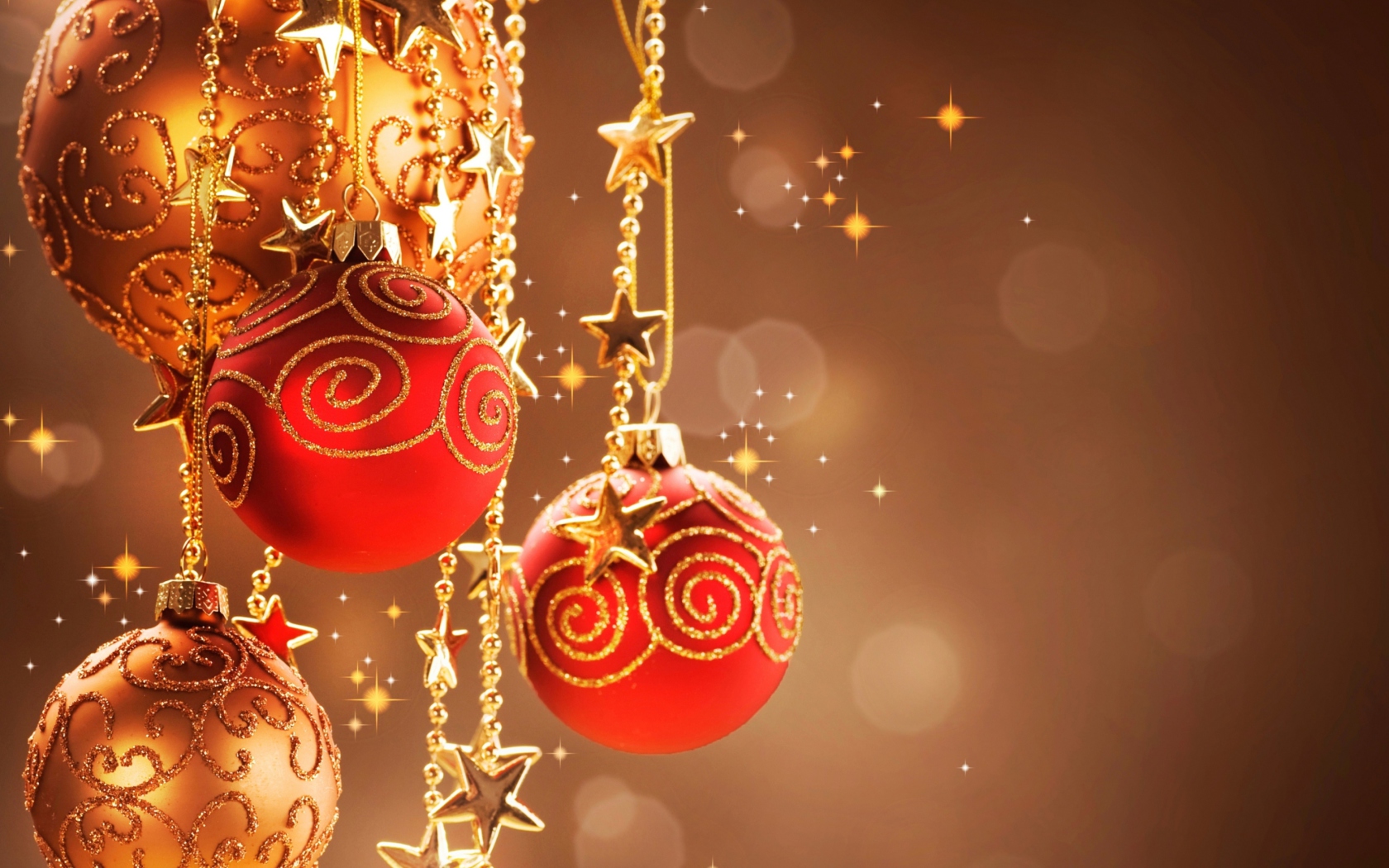 Das Christmas Decorations Wallpaper 1680x1050