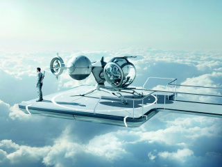 Обои Oblivion science fiction movie with Tom Cruise 320x240