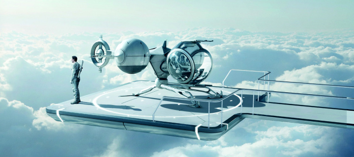 Fondo de pantalla Oblivion science fiction movie with Tom Cruise 720x320