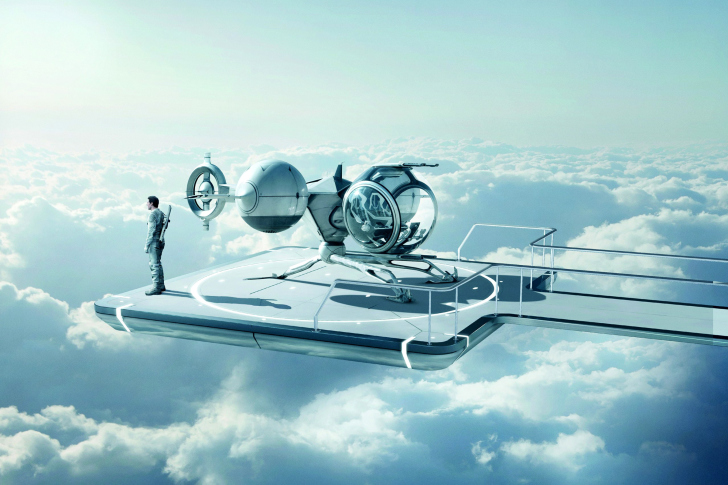 Fondo de pantalla Oblivion science fiction movie with Tom Cruise