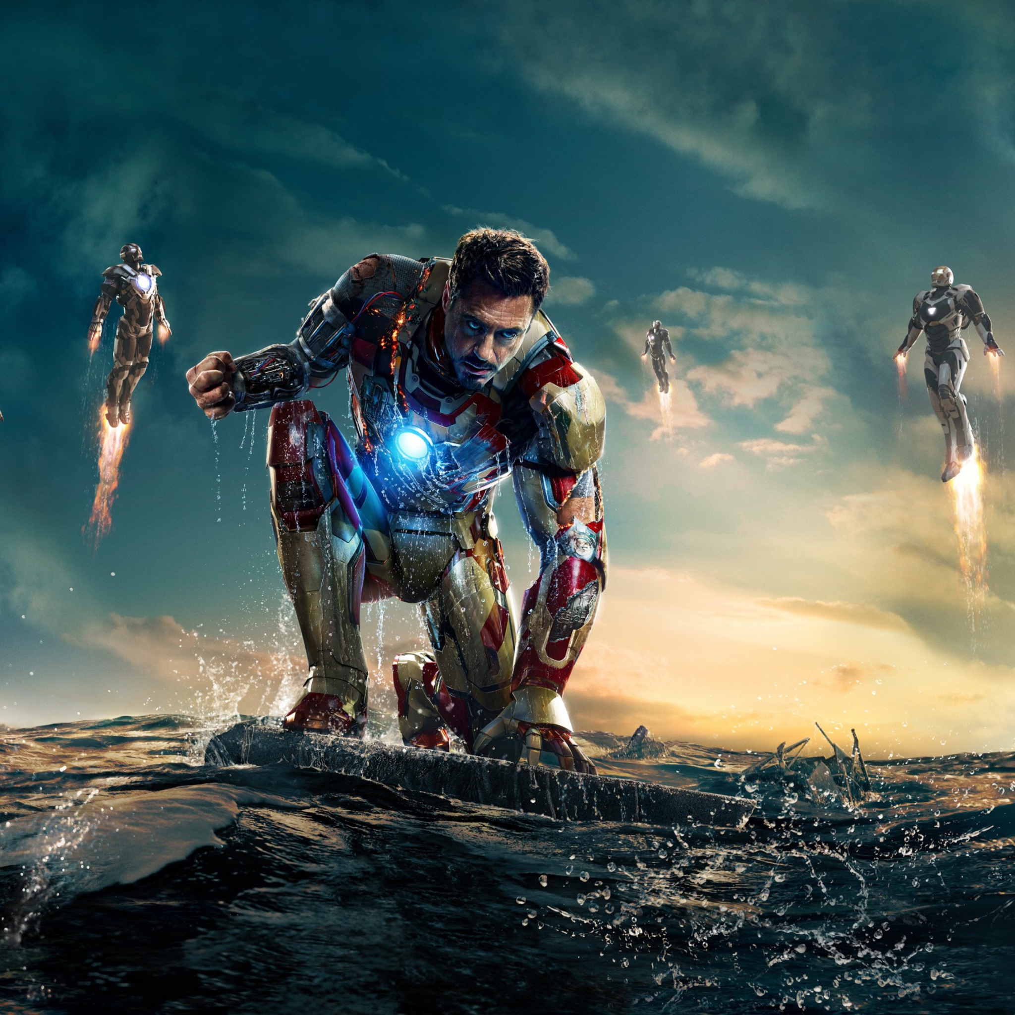 Fondo de pantalla Robert Downey Jr. As Iron Man 2048x2048