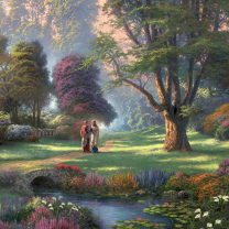 Jesus Painting By Thomas Kinkade screenshot #1 208x208