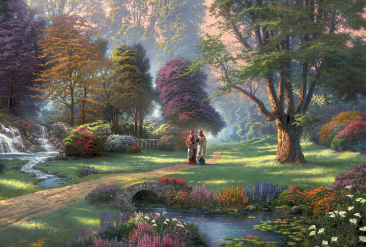 Jesus Painting By Thomas Kinkade screenshot #1