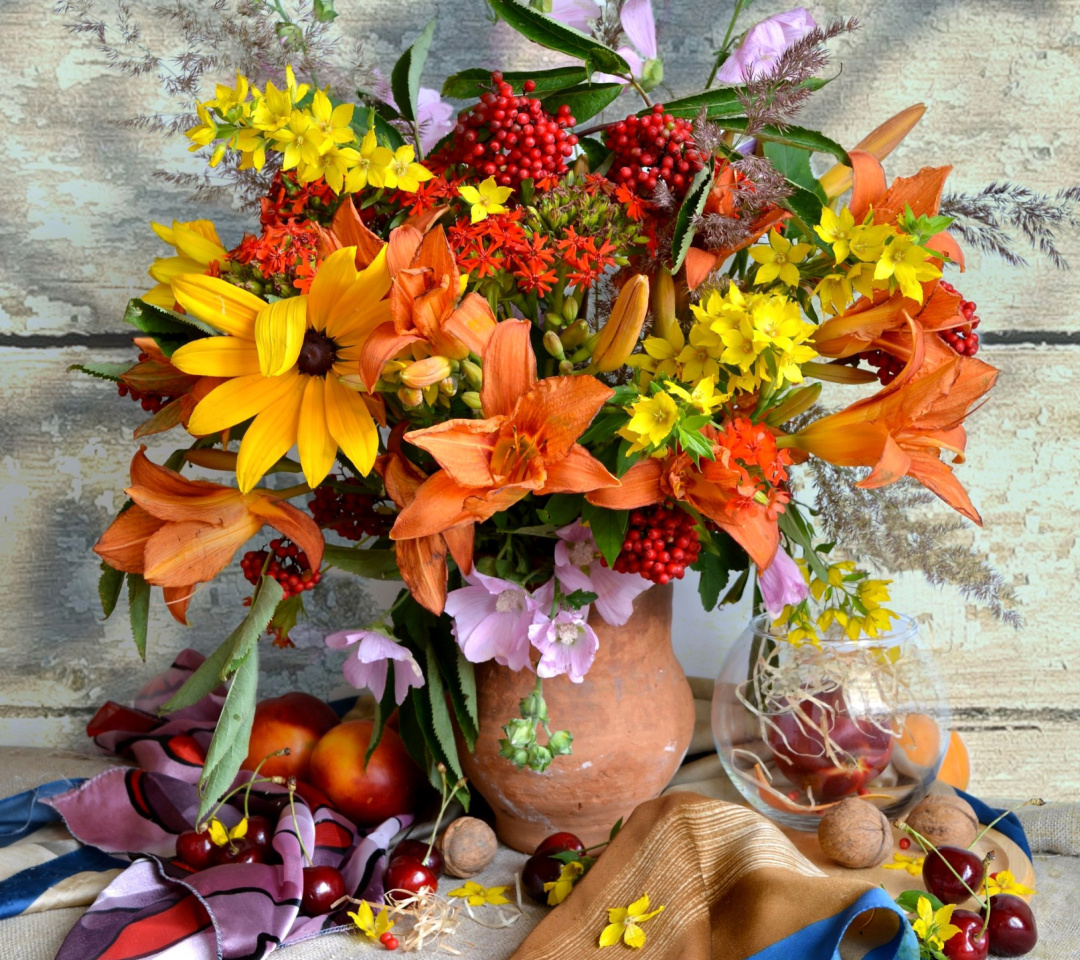 Das Autumn Bouquet Wallpaper 1080x960