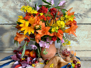 Fondo de pantalla Autumn Bouquet 320x240