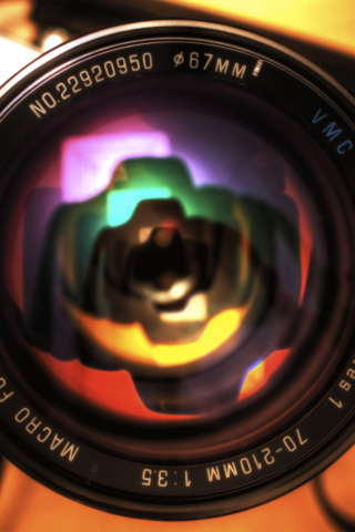Das Camera Lens Wallpaper 320x480
