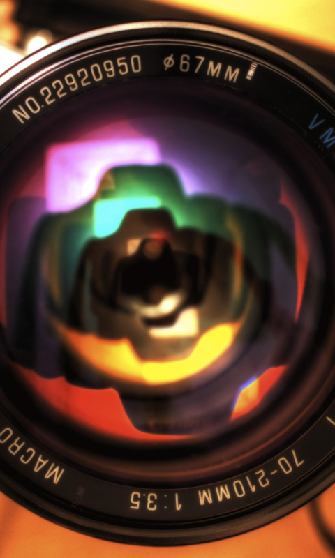 Das Camera Lens Wallpaper 480x800