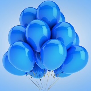 Kostenloses Blue Balloons Wallpaper für iPad mini 2