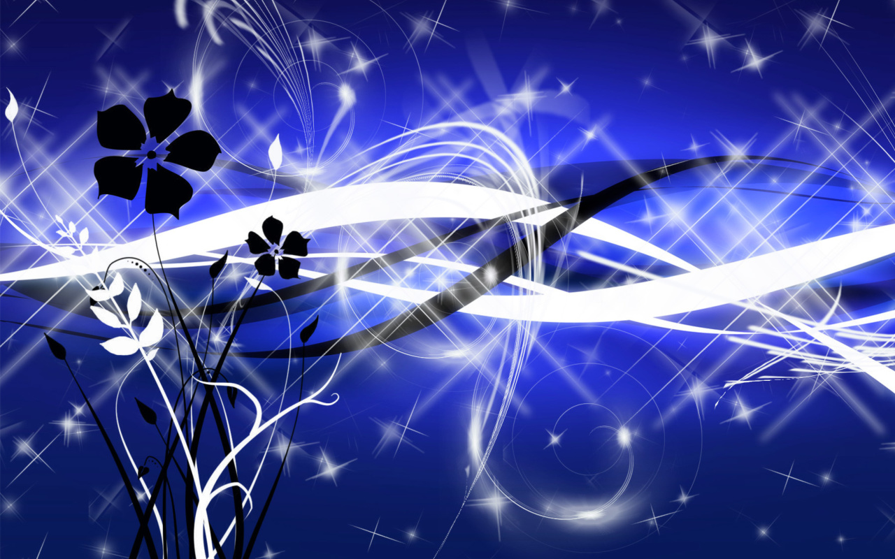 Fondo de pantalla Blue Art Lines for Template 1280x800