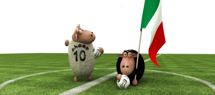 Screenshot №1 pro téma Sheep Playing Football 720x320