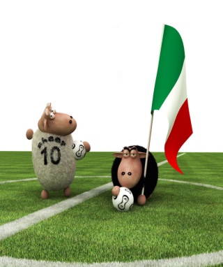 Sheep Playing Football - Obrázkek zdarma pro iPhone 4
