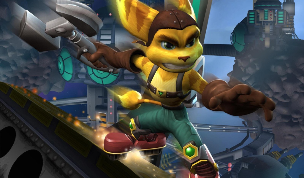 Das Ratchet and Clank Wallpaper 1024x600