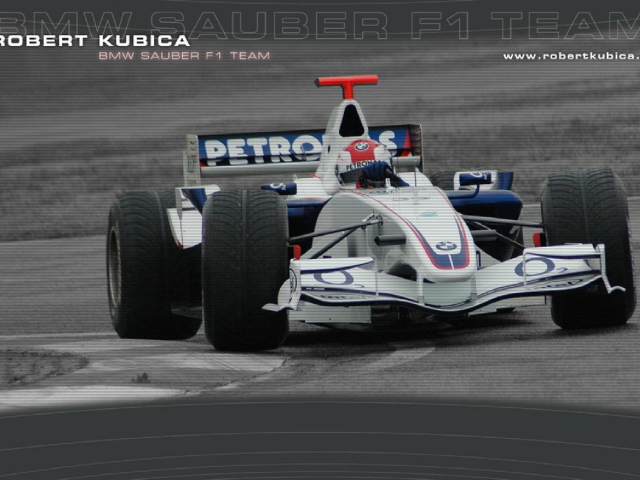 Das Robert Kubica - Formula1 Wallpaper 640x480