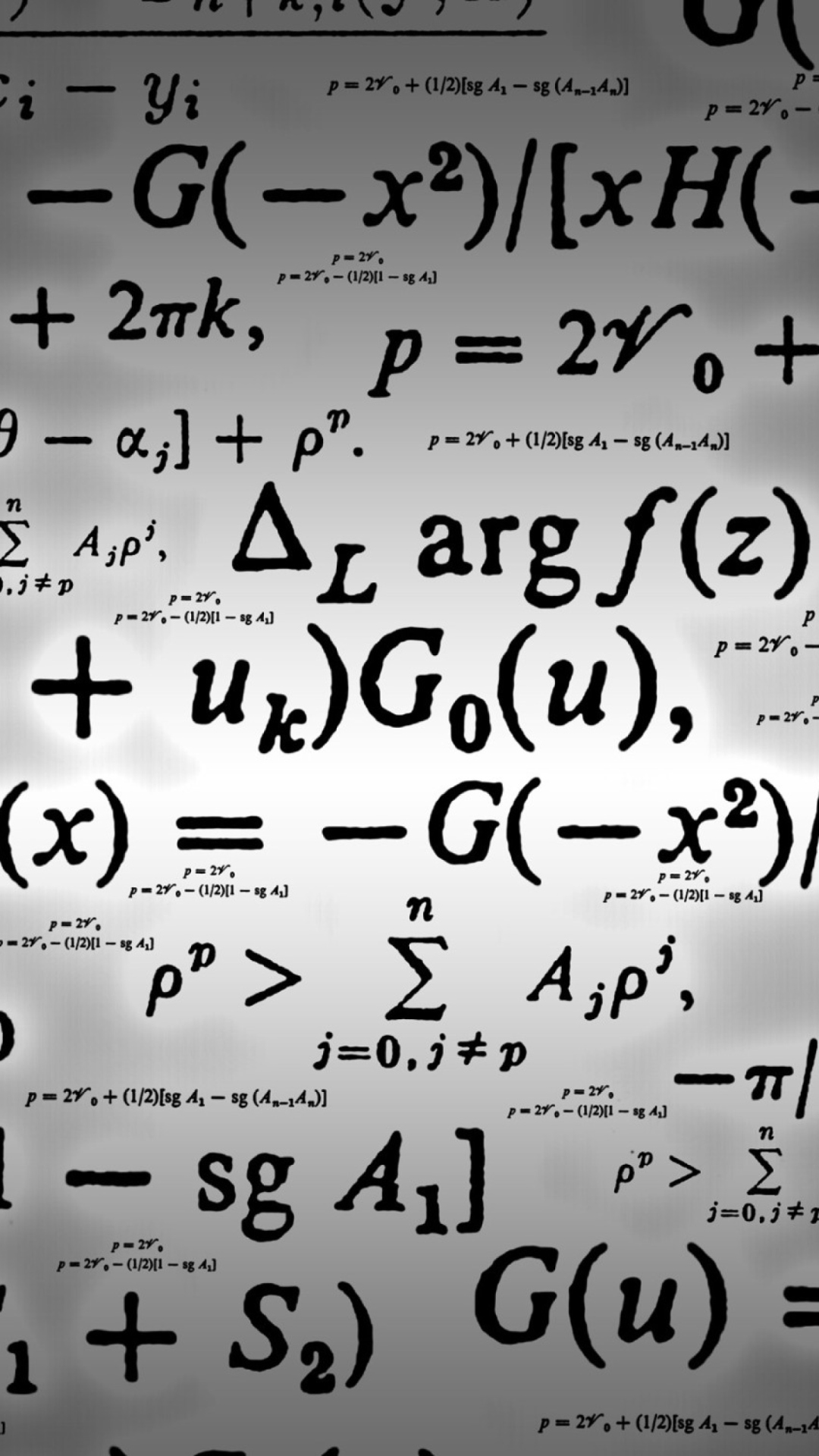 Das Math Formulas Wallpaper 1080x1920