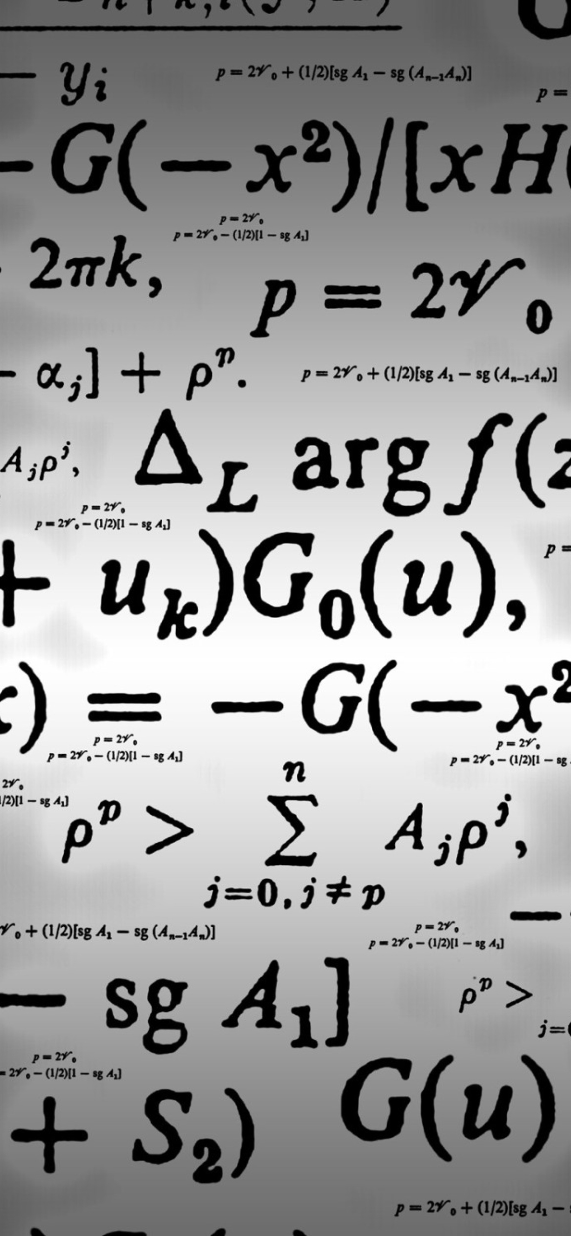 Das Math Formulas Wallpaper 1170x2532