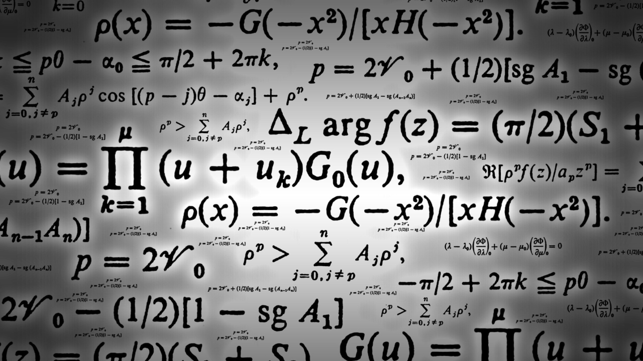 Das Math Formulas Wallpaper 1280x720