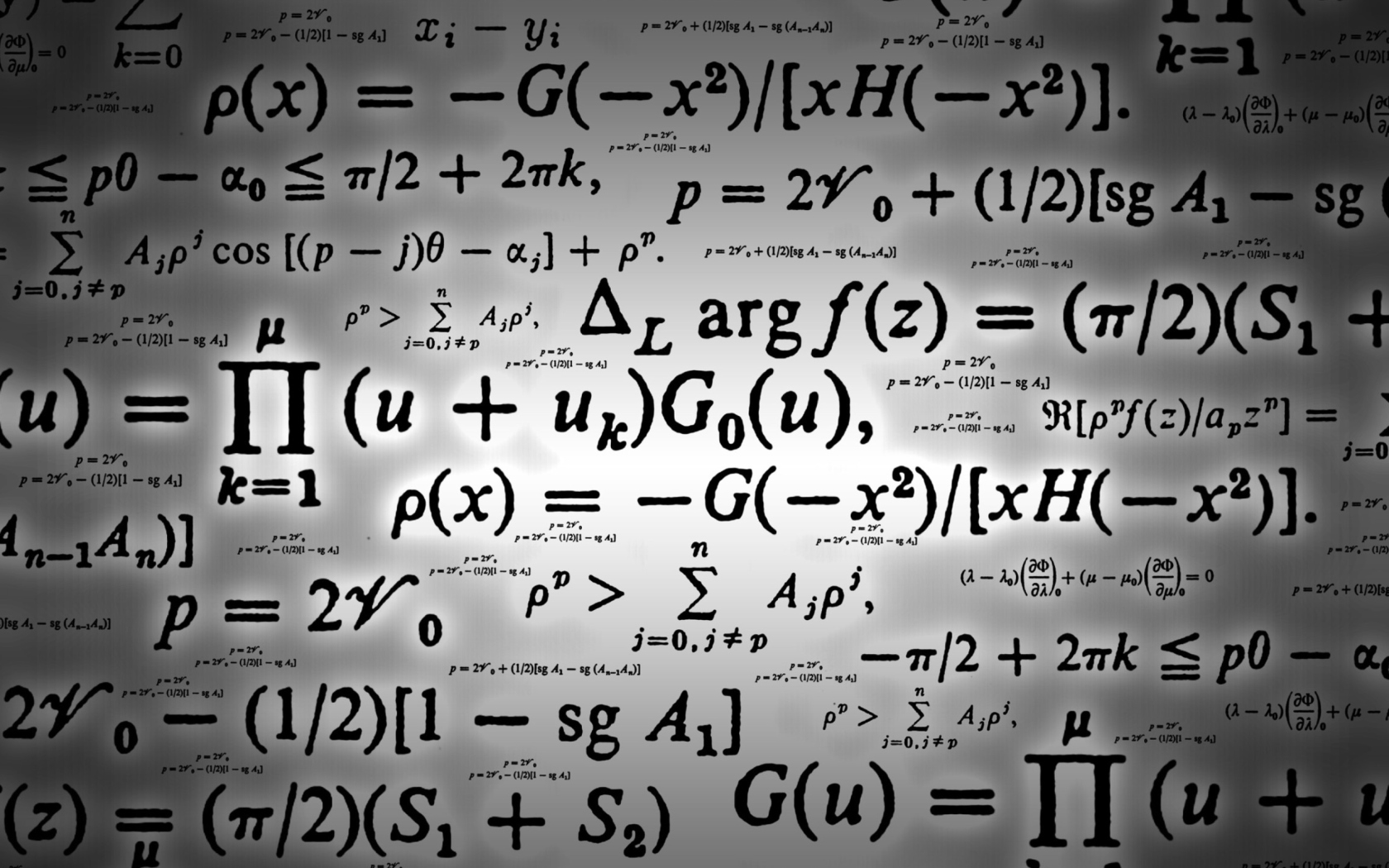 Math Formulas wallpaper 1680x1050
